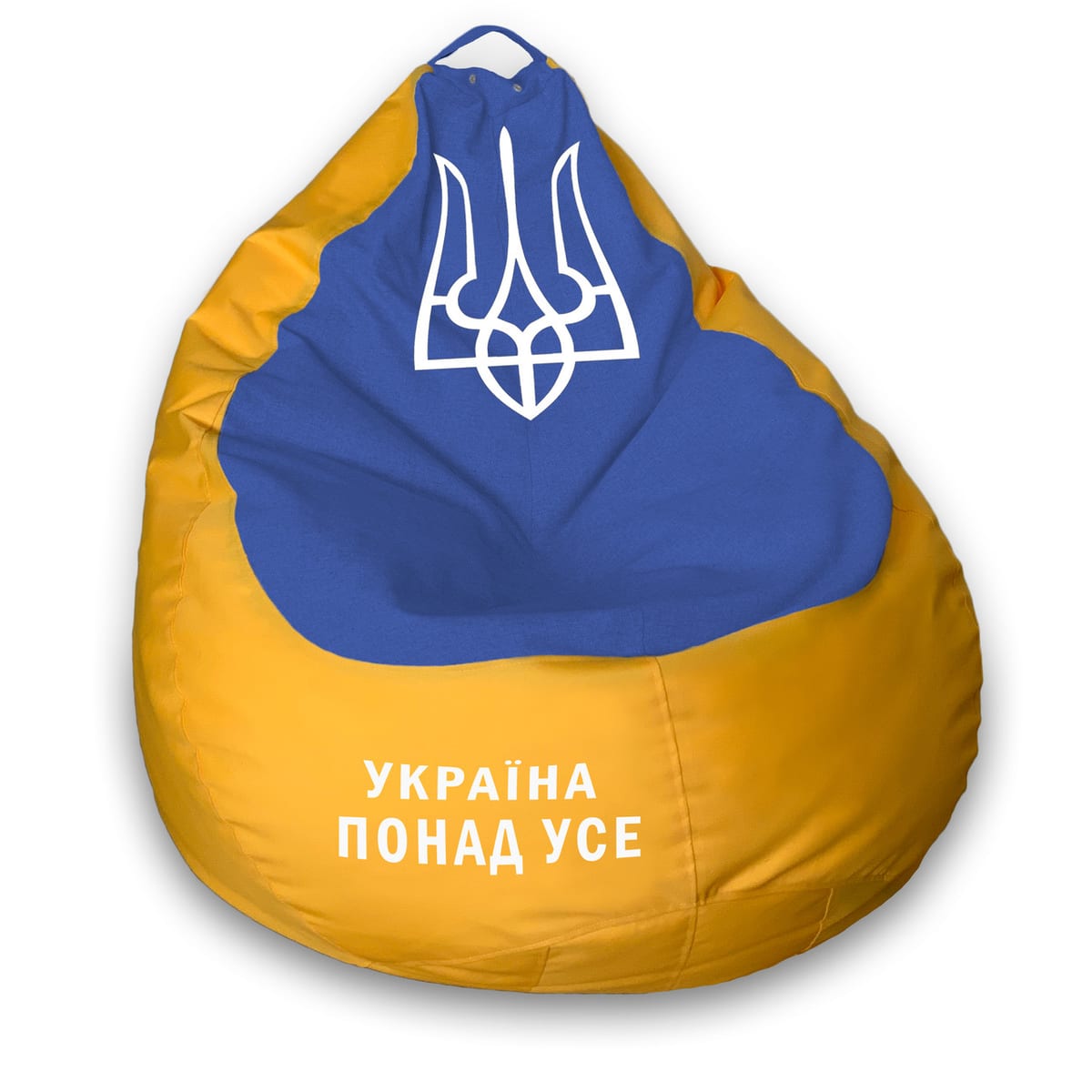 Крісло-мішок «Україна» у Оксфорд 600D Кораловий — MrBean